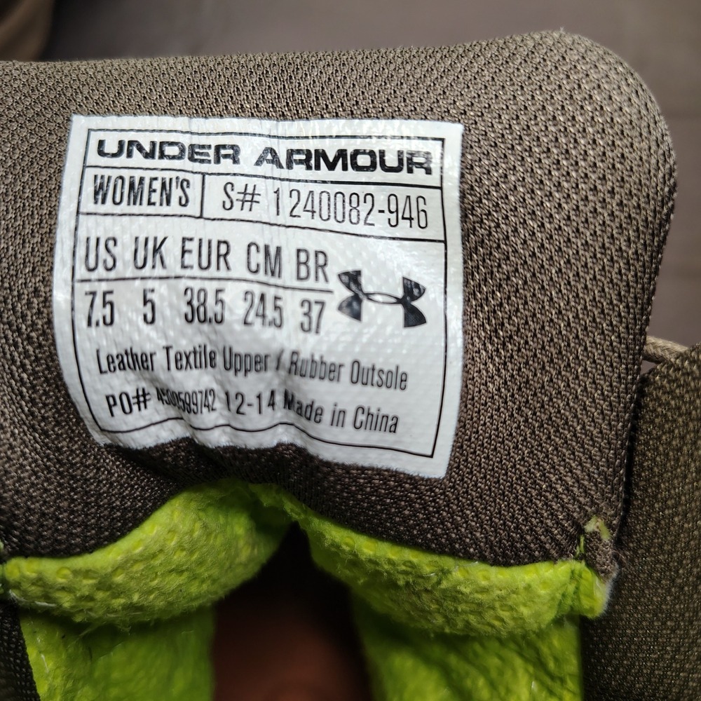 Under Armour Brow Tine Hunting Boots 400g Primaloft GoreTex Womens 7.5 Camo Pink - Picture 11 of 14